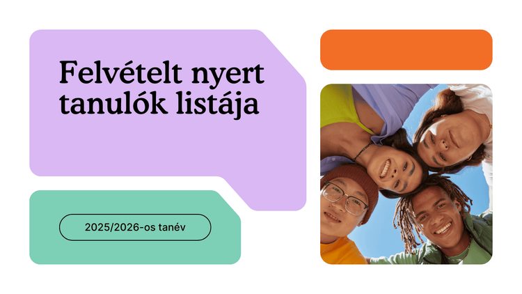 Felvételt nyert tanulók listája 2025/2026 tanévre
