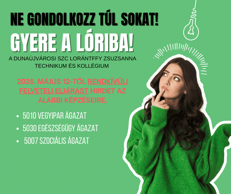 Pótfelvételi eljárás 2025/2026
