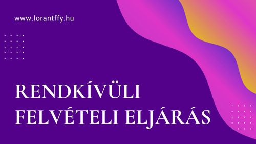 Rendkívüli felvételi eljárás