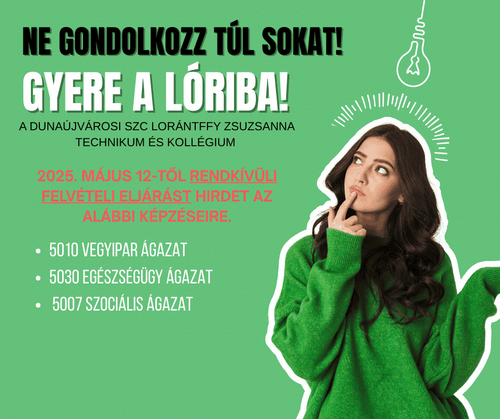Pótfelvételi eljárás 2025/2026